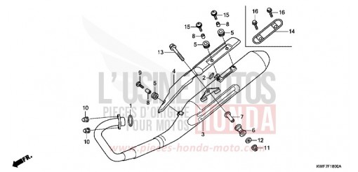 SILENZIATORE DI SCARICO CBF125MB di 2011